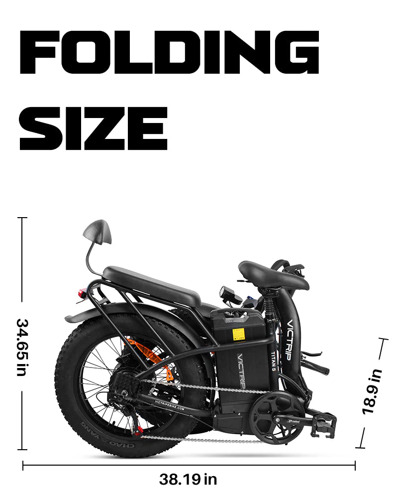 VICTRIP® TITAN S Foldable Ebike